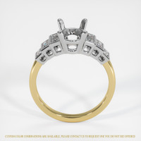14K White & Yellow Antique Style Ring Setting Image