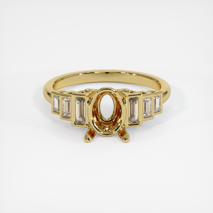 14K Yellow Gold Antique Style Ring Setting