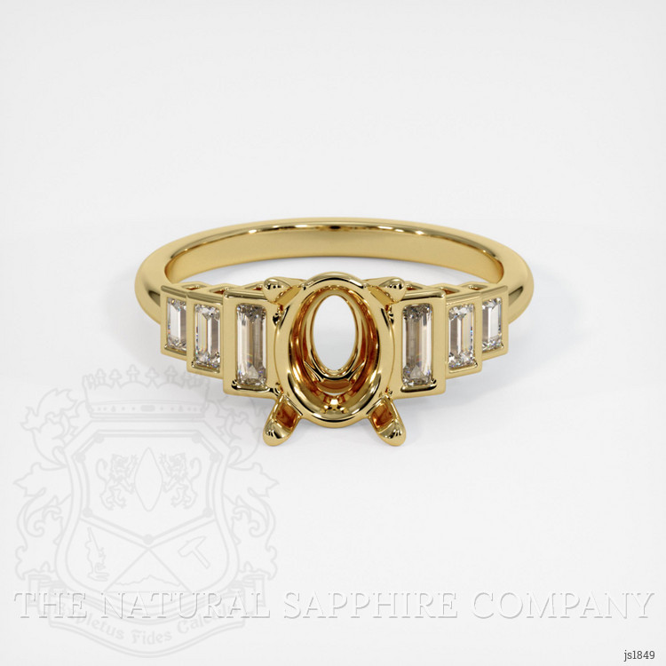 14K Yellow Gold Antique Style Ring Setting