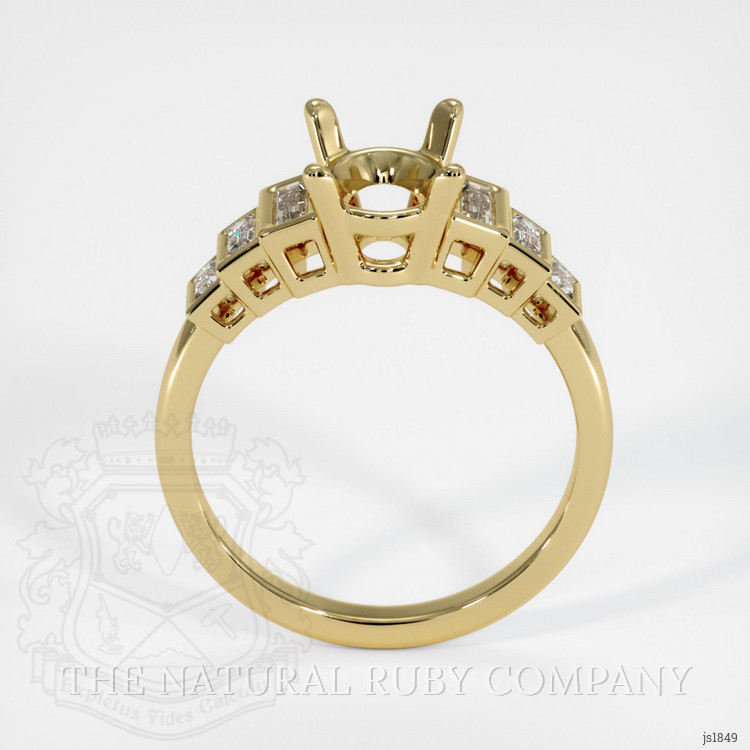 14K Yellow Gold Antique Style Ring Setting