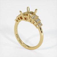 18K Yellow Gold Antique Style Ring Setting Video