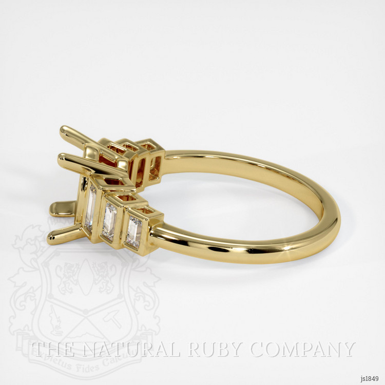 18K Yellow Gold Antique Style Ring Setting