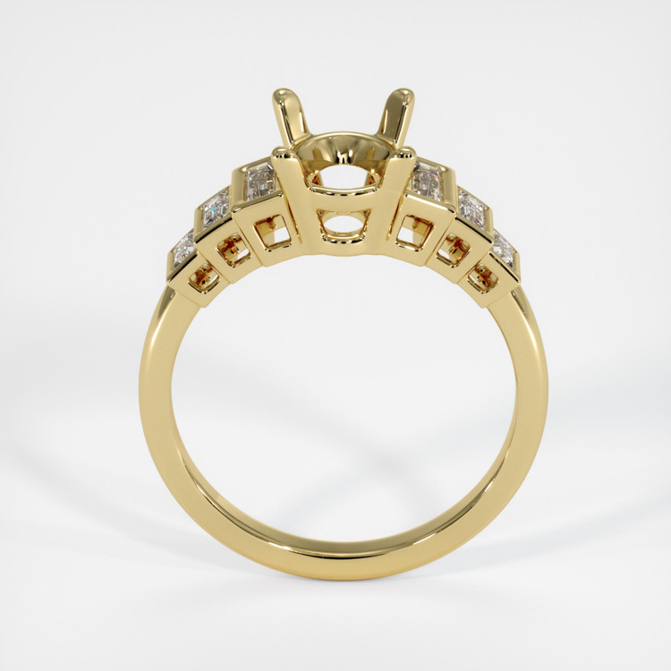 18K Yellow Gold Antique Style Ring Setting