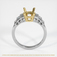 18K Yellow & White Antique Style Ring Setting Image