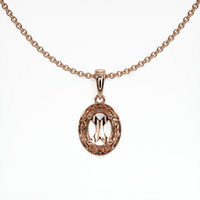 14K Rose Gold Antique Style Pendant Setting Video