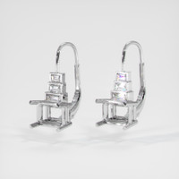 14K White Gold Antique Style Earring Setting Video