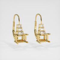 18K Yellow Gold Antique Style Earring Setting Video