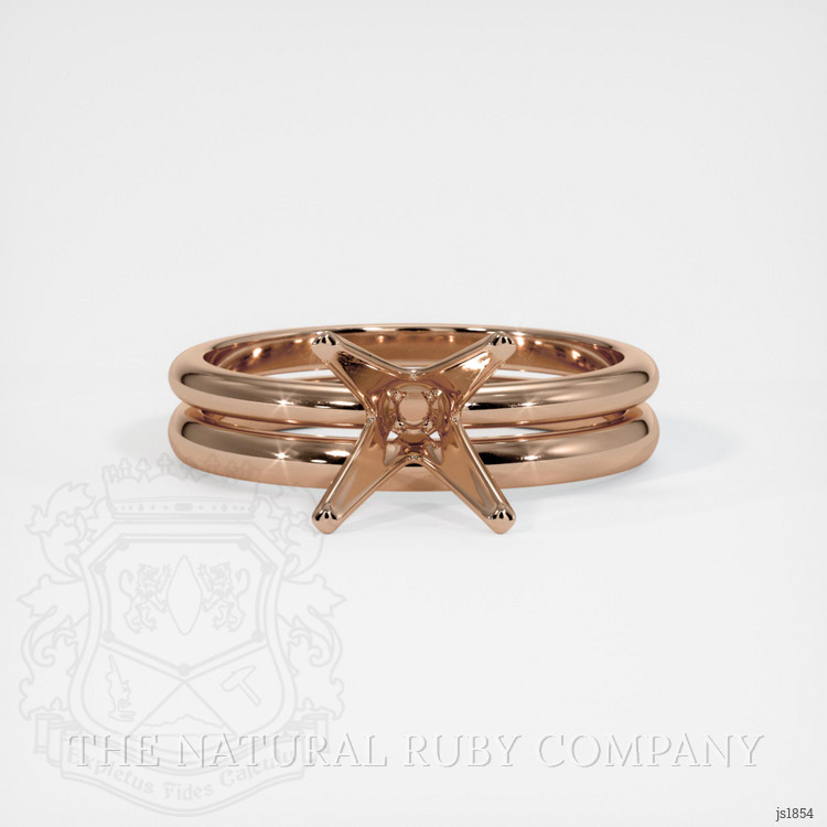 14K Rose Gold Wedding Set Ring Setting
