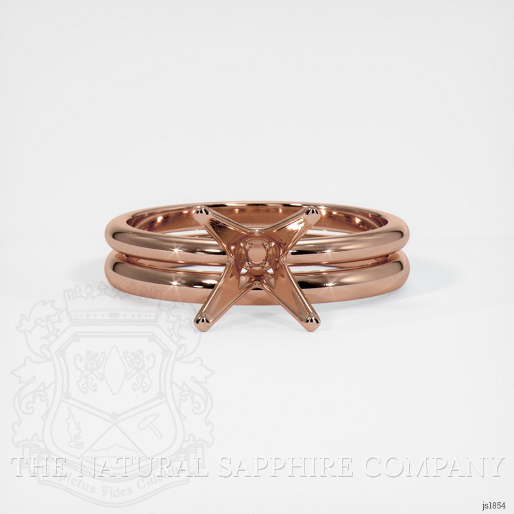 14K Rose Gold Wedding Set Ring Setting