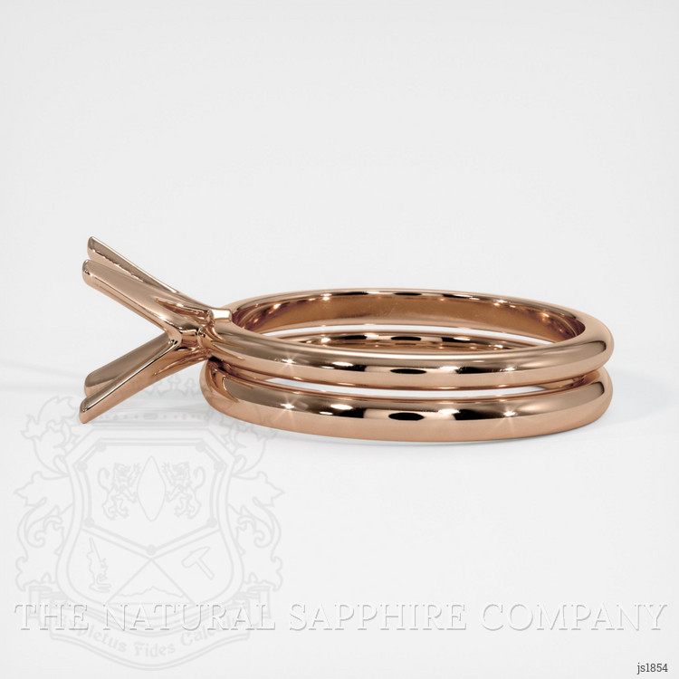 14K Rose Gold Wedding Set Ring Setting