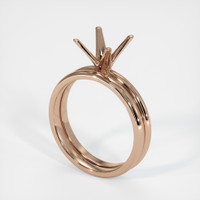 18K Rose Gold Wedding Set Ring Setting Video