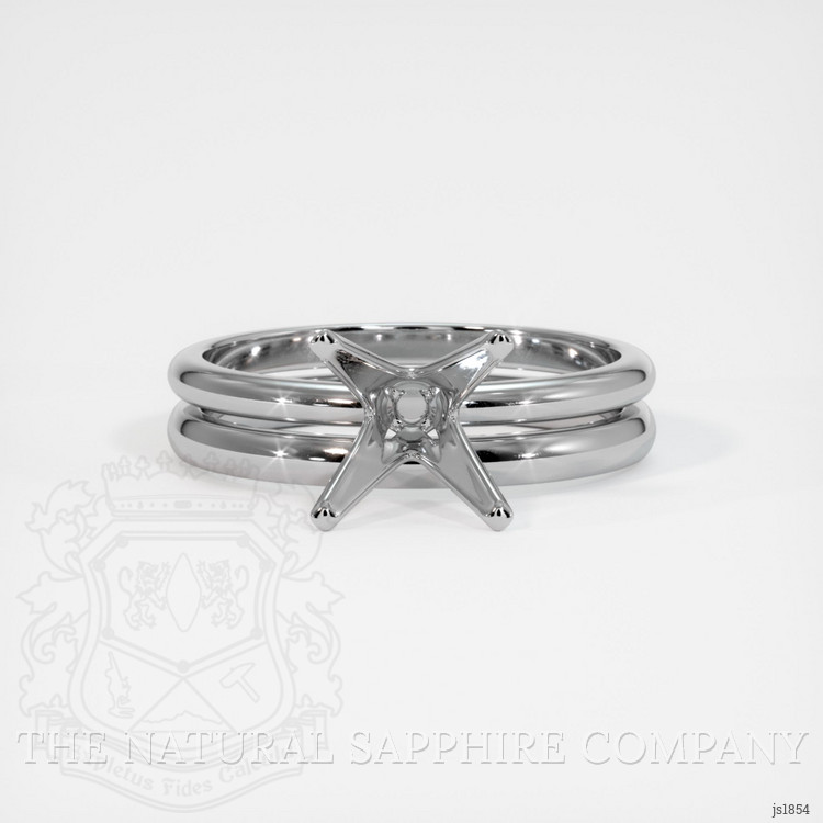 Silver Wedding Set Ring Setting