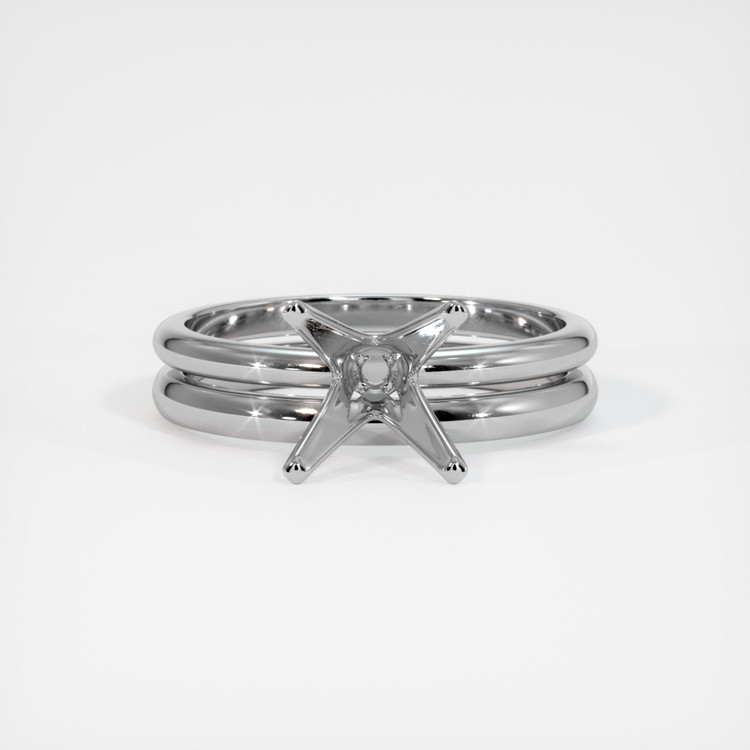 14K White Gold Wedding Set Ring Setting