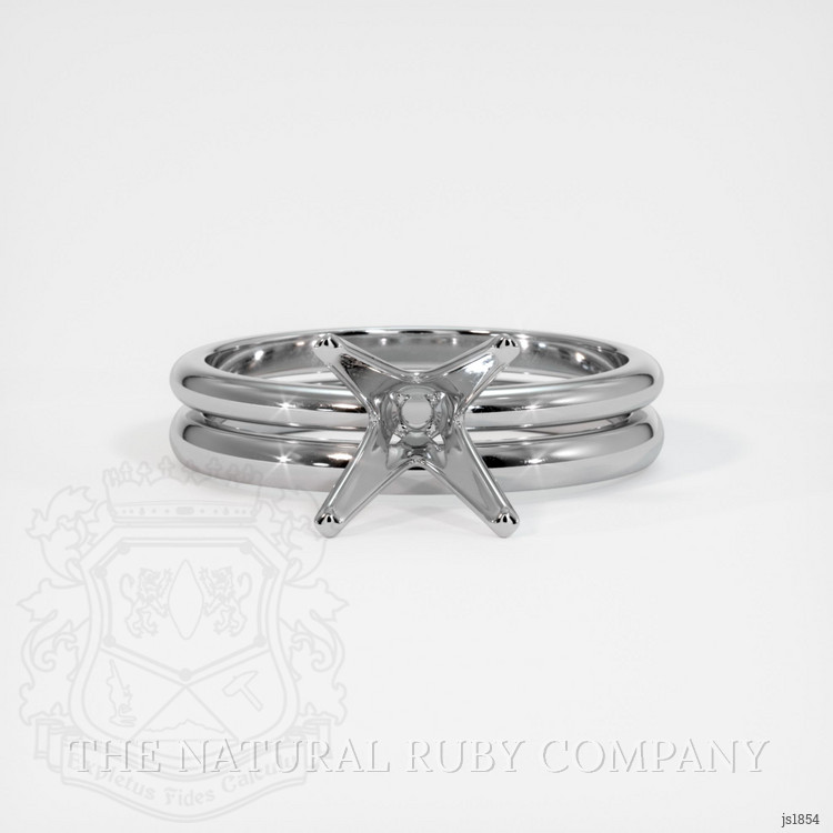 14K White Gold Wedding Set Ring Setting