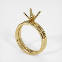 14K Yellow Gold Wedding Set Ring Setting Video