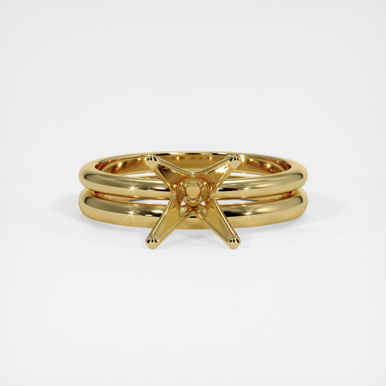 14K Yellow Gold Wedding Set Ring Setting