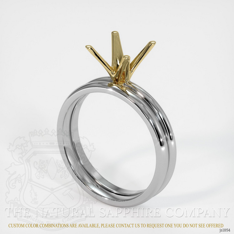 14K Yellow & White Wedding Set Ring Setting