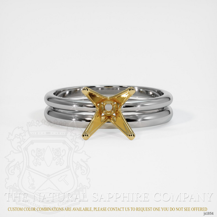 14K Yellow & White Wedding Set Ring Setting