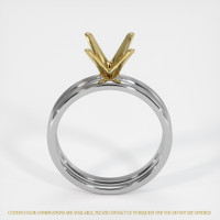 14K Yellow & White Wedding Set Ring Setting Image