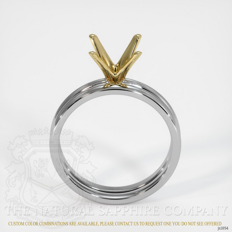 18K Yellow & White Wedding Set Ring Setting
