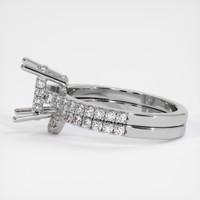 18K White Gold Pave Ring Setting Image