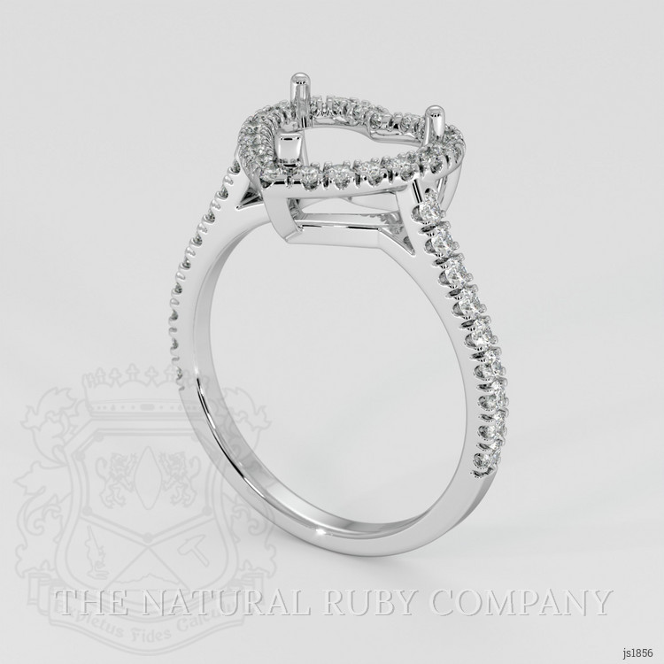 Platinum 950 Pave Ring Setting
