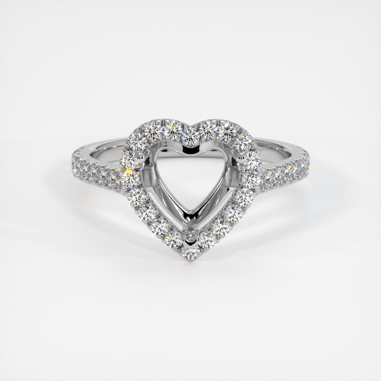 Platinum 950 Pave Ring Setting