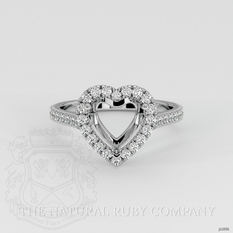 Platinum 950 Pave Ring Setting