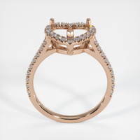 14K Rose Gold Pave Ring Setting Image