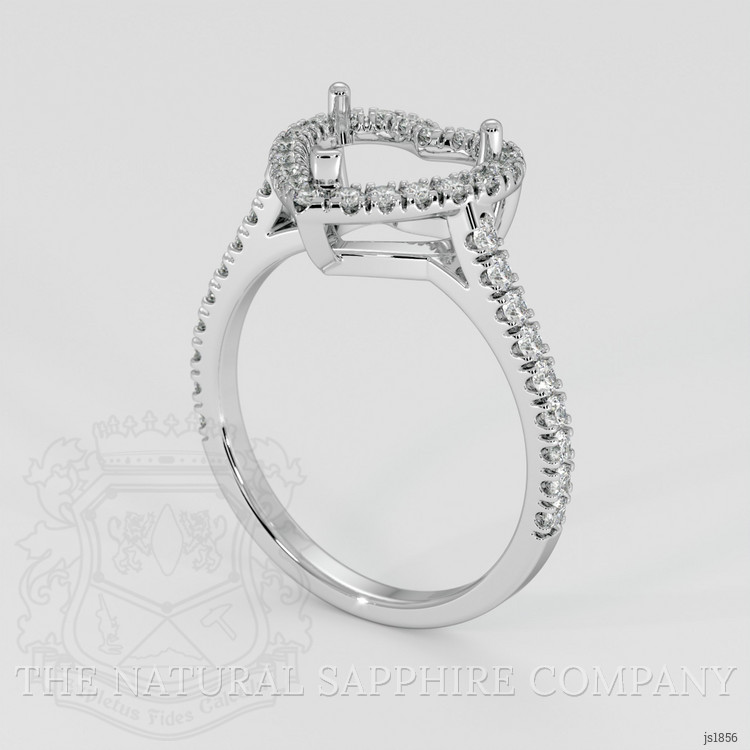 Silver Pave Ring Setting
