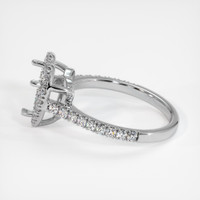 14K White Gold Pave Ring Setting Image