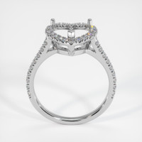 14K White Gold Pave Ring Setting Image