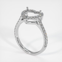 18K White Gold Pave Ring Setting Image