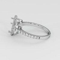 18K White Gold Pave Ring Setting Image