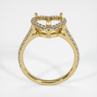 18K Yellow Gold Pave Ring Setting Image