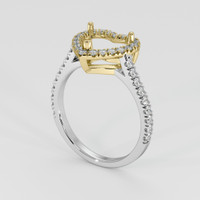 14K Yellow & White Pave Ring Setting Video