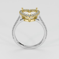 18K Yellow & White Pave Ring Setting Image