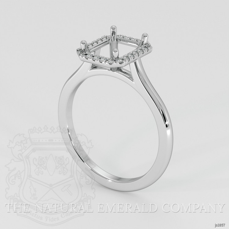 Platinum 950 Pave Ring Setting