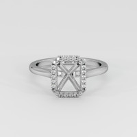 Platinum 950 Pave Ring Setting Image