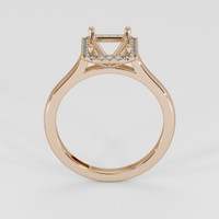 14K Rose Gold Pave Ring Setting Image