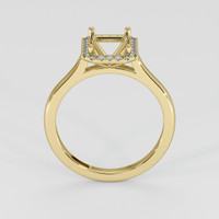 18K Yellow Gold Pave Ring Setting Image