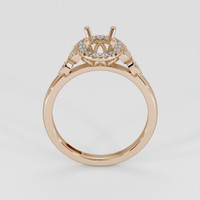 14K Rose Gold Accent Stones Ring Setting Image