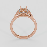 14K Rose Gold Accent Stones Ring Setting Image