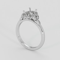 10K White Gold Accent Stones Ring Setting Video