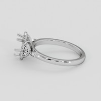 10K White Gold Accent Stones Ring Setting Image