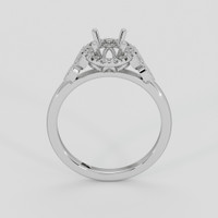 10K White Gold Accent Stones Ring Setting Image