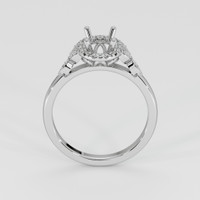 14K White Gold Accent Stones Ring Setting Image