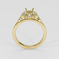 18K Yellow Gold Accent Stones Ring Setting Image