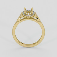 18K Yellow Gold Accent Stones Ring Setting Image