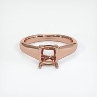 14K Rose Gold Solitaire Ring Setting Image